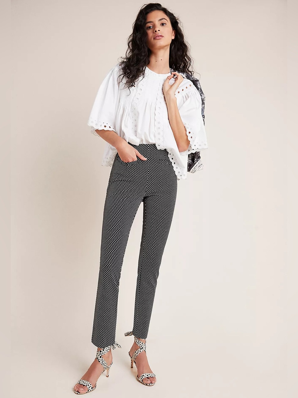 Anthropologie The Essential Slim Trousers Pants Size 10